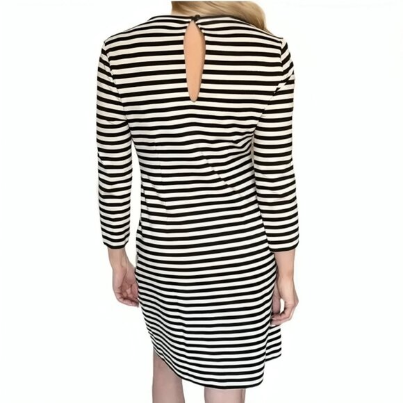 Kate Spade Black & White Striped Dress 4 - Picture 3 of 3